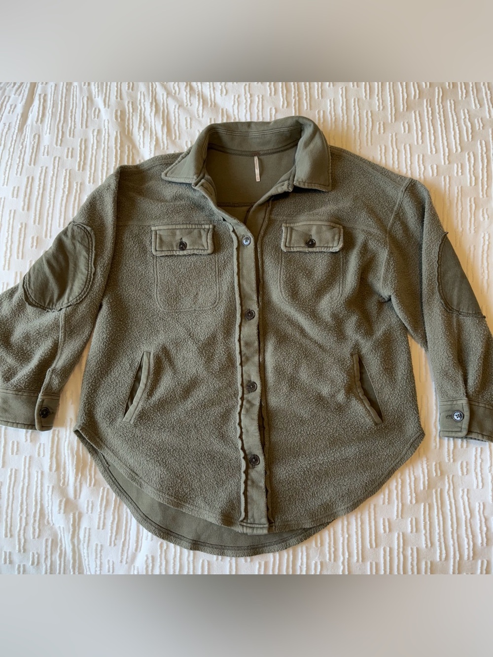 Free People Ruby Jacket in Dirty Olive